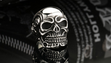 Stainless Steel Skeleton Skull Head Rings