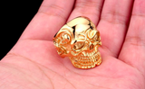 Stainless Steel Skeleton Skull Head Rings