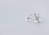 925 Sterling Silver Heartbeat Rhythm Ring