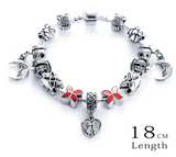 Silver Antique Charm Beads Bracelets
