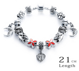 Silver Antique Charm Beads Bracelets