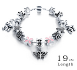 Silver Antique Charm Beads Bracelets