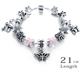 Silver Antique Charm Beads Bracelets