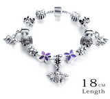 Silver Antique Charm Beads Bracelets