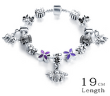 Silver Antique Charm Beads Bracelets