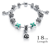 Silver Antique Charm Beads Bracelets