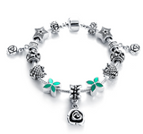 Silver Antique Charm Beads Bracelets