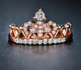 Rose Gold Exquisite Crown Ring