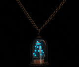 Glow In The Dark Christmas Tree Charm Necklace