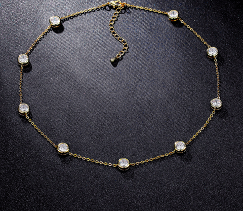 Cubic Zirconia Choker Necklace