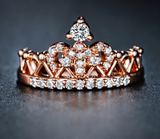 Rose Gold Plated Crown Ring