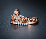 Rose Gold Plated Crown Ring