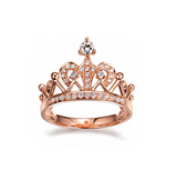 Rose Gold Plated Crown Ring