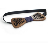 Hollow Wooden Butterfly Bow Tie - Free Shipping