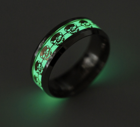 Luminous Skull Glow Ring