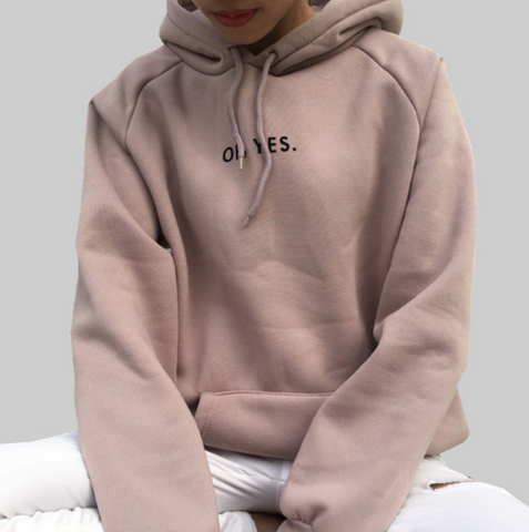 OH, YES Fleece Pullover Hoodies