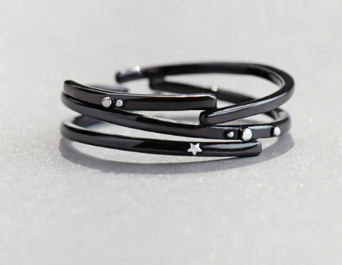 Stars Trail Gemstone Ring