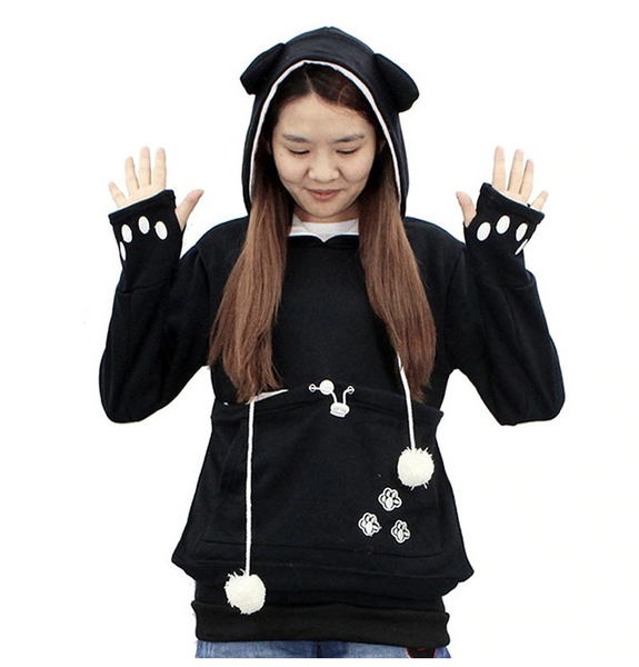 Cat Lover Hoodie Pouch