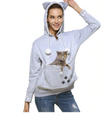 Cat Lover Hoodie Pouch