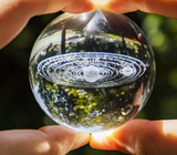 3D Solar System Crystal Ball