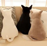 Cat Soft Plush Back Seat Cushion