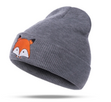 Fox Pattern Knitted Beanies