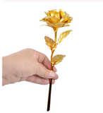 Gold Foil Rose Flower