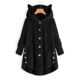 Fleece Cat Hoodie Multi Color