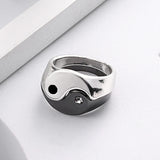 2Pcs Creative Yin Yang Ring