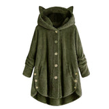 Fleece Cat Hoodie Multi Color