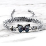 Gray Butterfly Bracelet