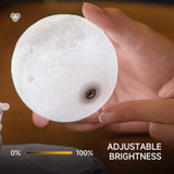 Original Sitting Astronaut & Moon Lamp
