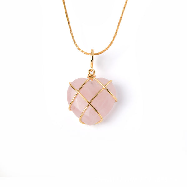 Opal Heart Necklace