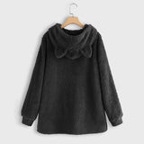 Not Today Fleece Cat Hoodie