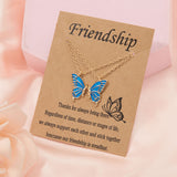Friendship Butterfly Necklace