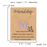 Friendship Butterfly Necklace