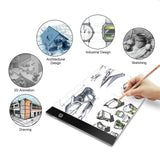 LED Light Drawing Table USB Pad A4 Board
