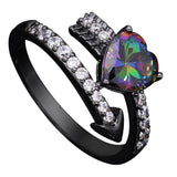 Romantic Cupid Arrow Cubic Zirconia Ring