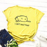 I Can't Adult Today Cotton Tees