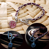 Braided Luminous Charm Pendant Bracelet