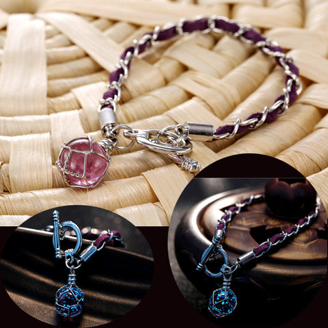 Braided Luminous Charm Pendant Bracelet