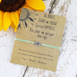 Sunflower Quote Bracelet