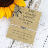 Sunflower Quote Bracelet