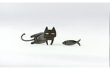 Asymmetric Cat Earrings - Allergy Free