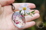 Time Dome Dried Flower Necklace