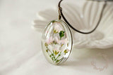Time Dome Dried Flower Necklace