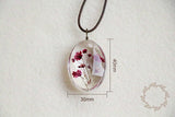 Time Dome Dried Flower Necklace