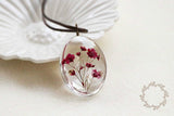 Time Dome Dried Flower Necklace