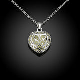 Luminous Hollow Heart Beads Necklace