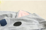 Cat Pattern Hooded T-Shirt